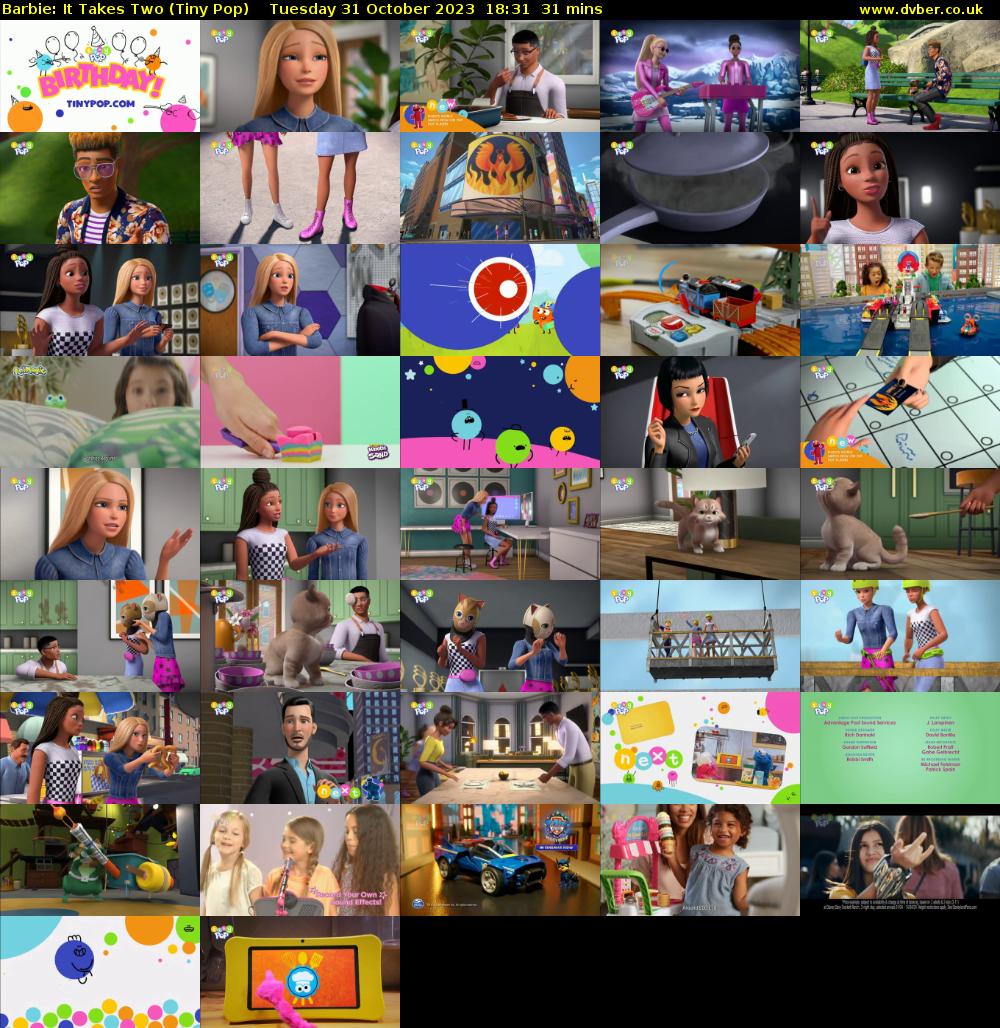 Barbie: It Takes Two (Tiny Pop) Tuesday 31 October 2023 18:31 - 19:02