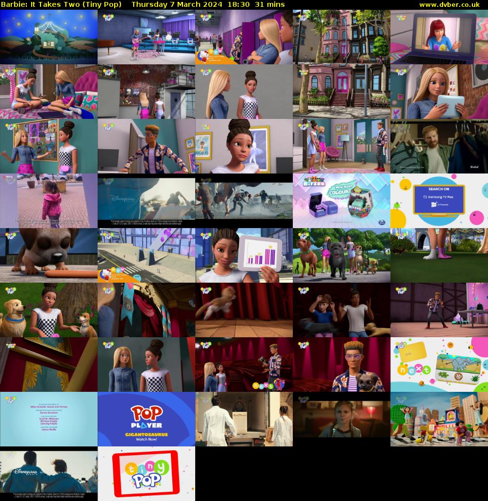 Barbie: It Takes Two (Tiny Pop) Thursday 7 March 2024 18:30 - 19:01