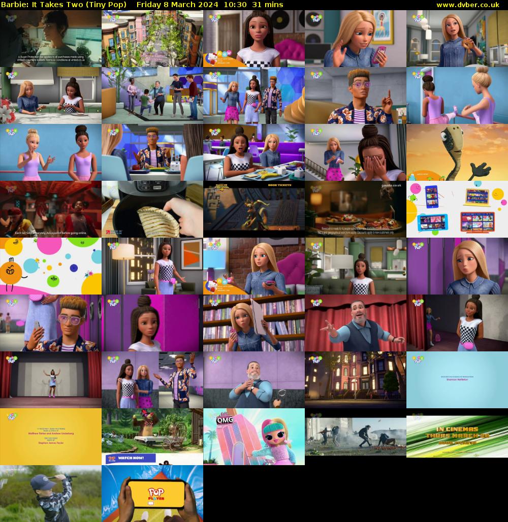 Barbie: It Takes Two (Tiny Pop) Friday 8 March 2024 10:30 - 11:01