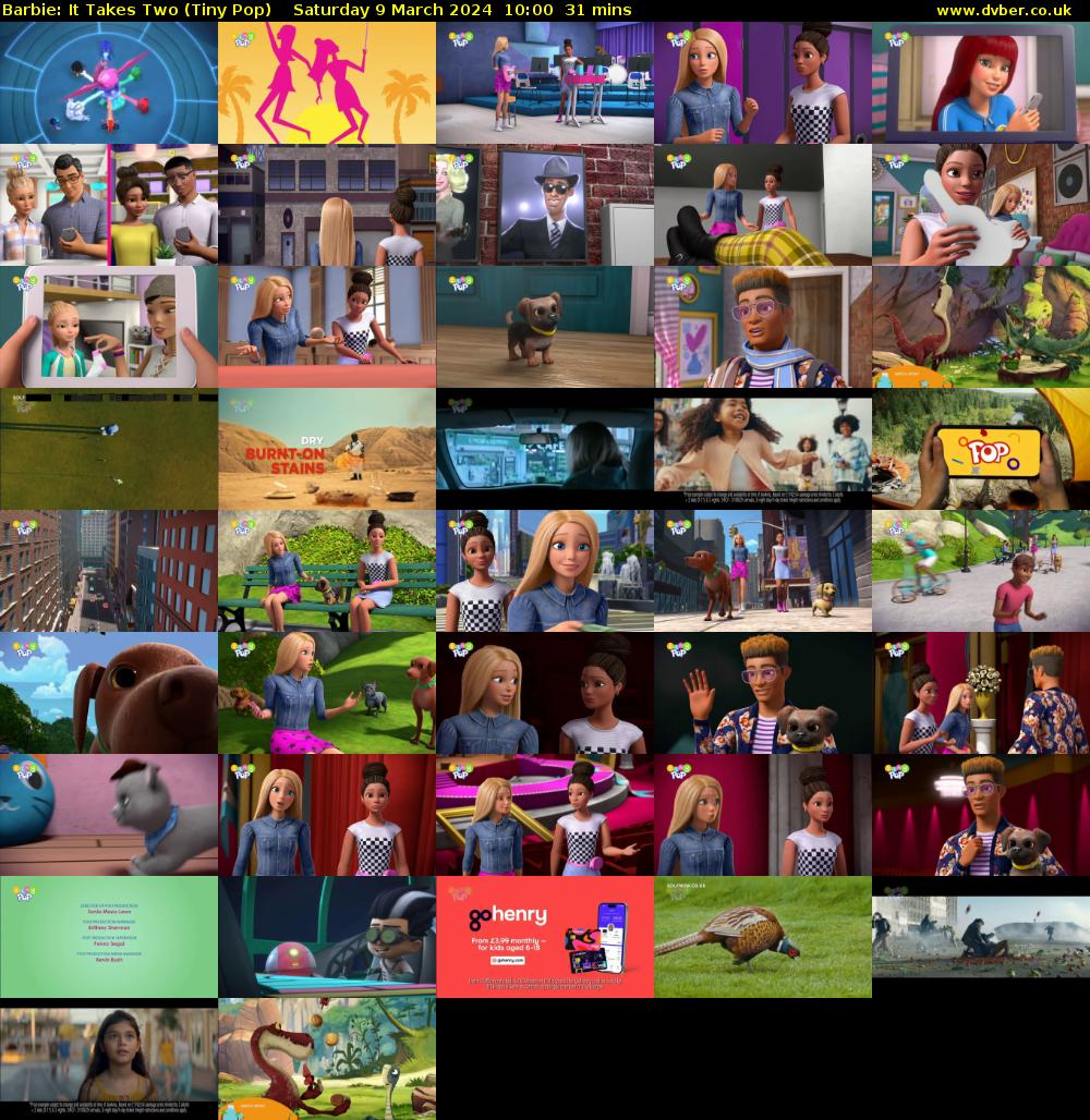 Barbie: It Takes Two (Tiny Pop) Saturday 9 March 2024 10:00 - 10:31