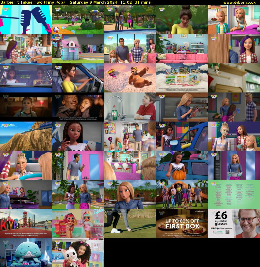 Barbie: It Takes Two (Tiny Pop) Saturday 9 March 2024 11:02 - 11:33