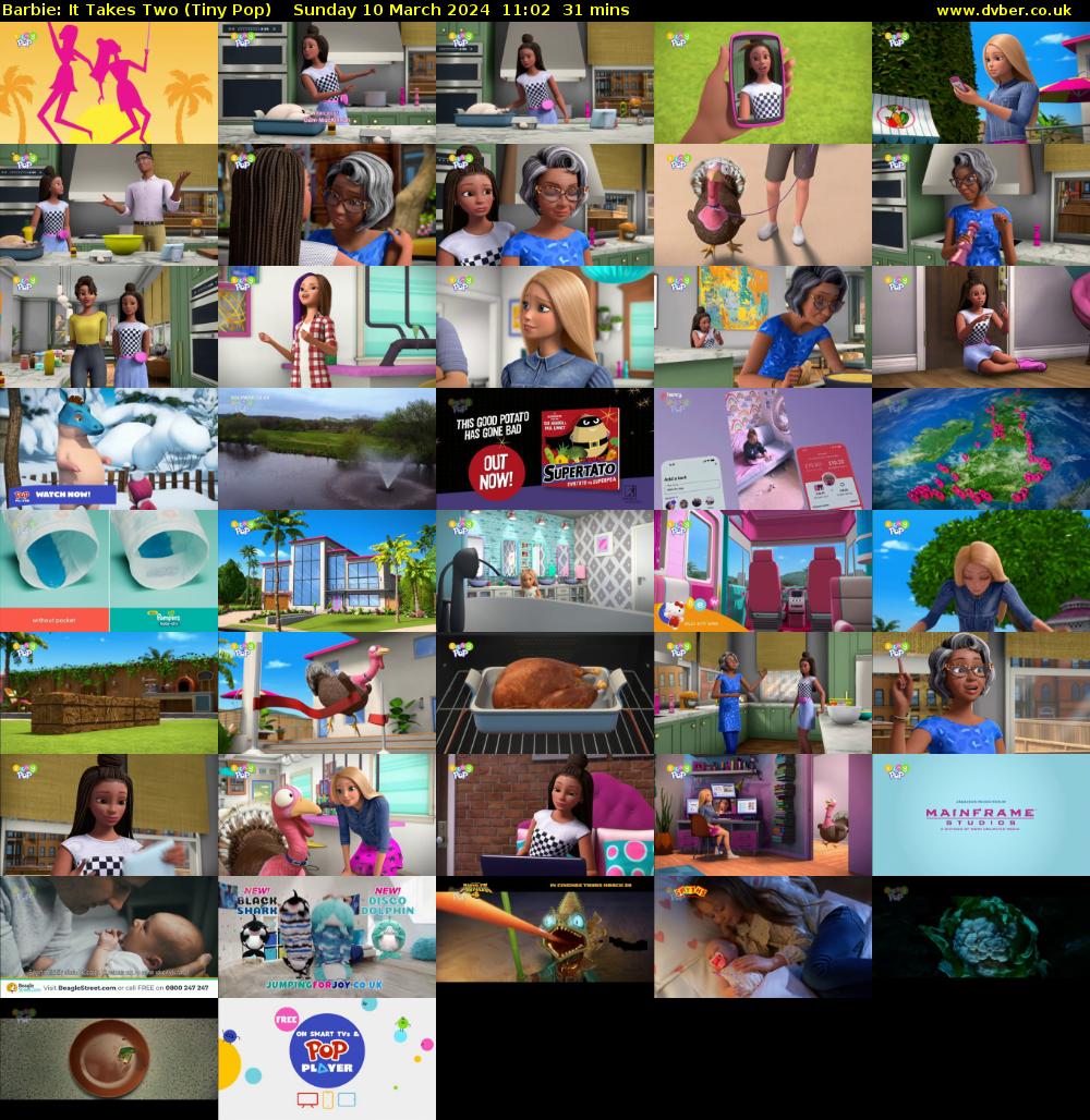 Barbie: It Takes Two (Tiny Pop) Sunday 10 March 2024 11:02 - 11:33
