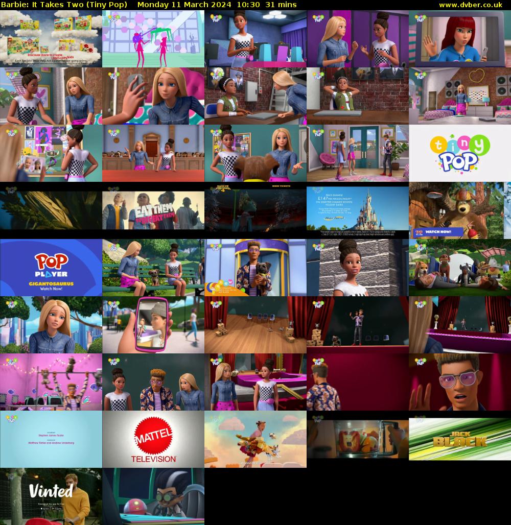 Barbie: It Takes Two (Tiny Pop) Monday 11 March 2024 10:30 - 11:01