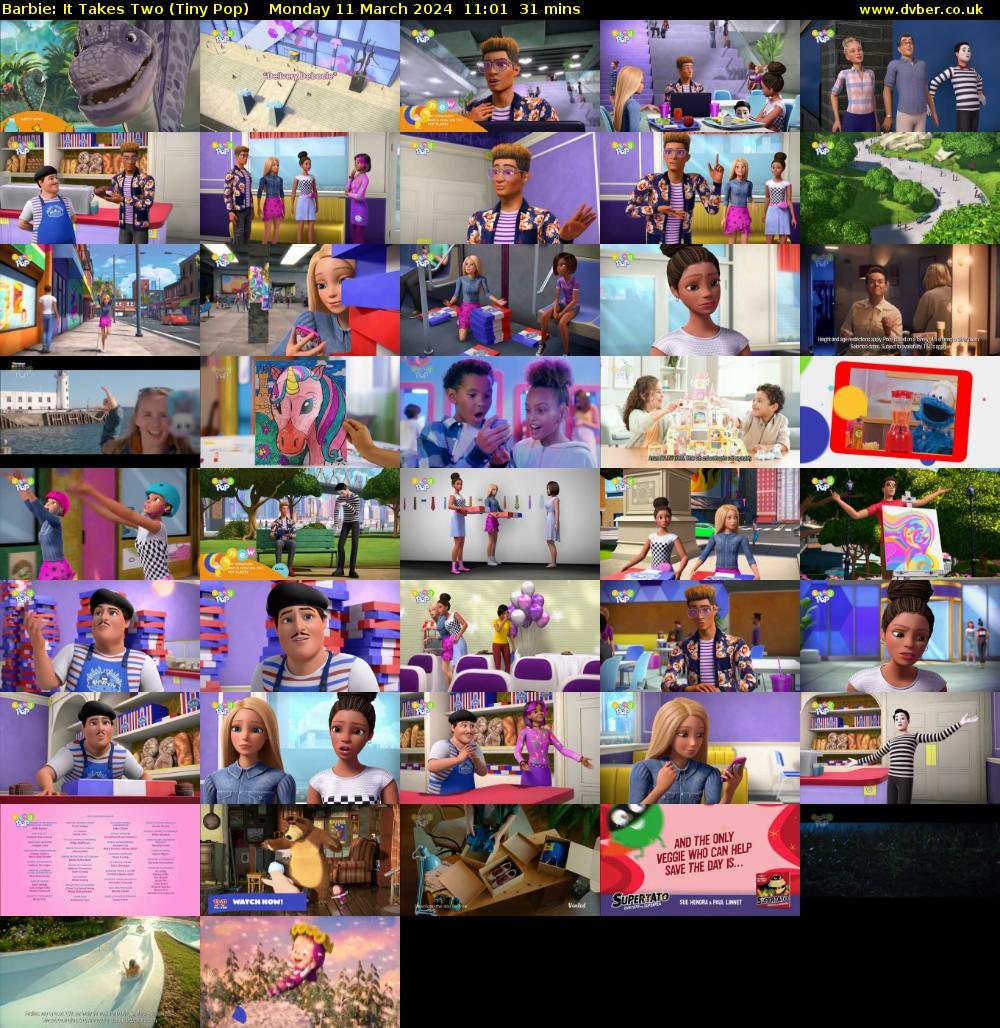 Barbie: It Takes Two (Tiny Pop) Monday 11 March 2024 11:01 - 11:32