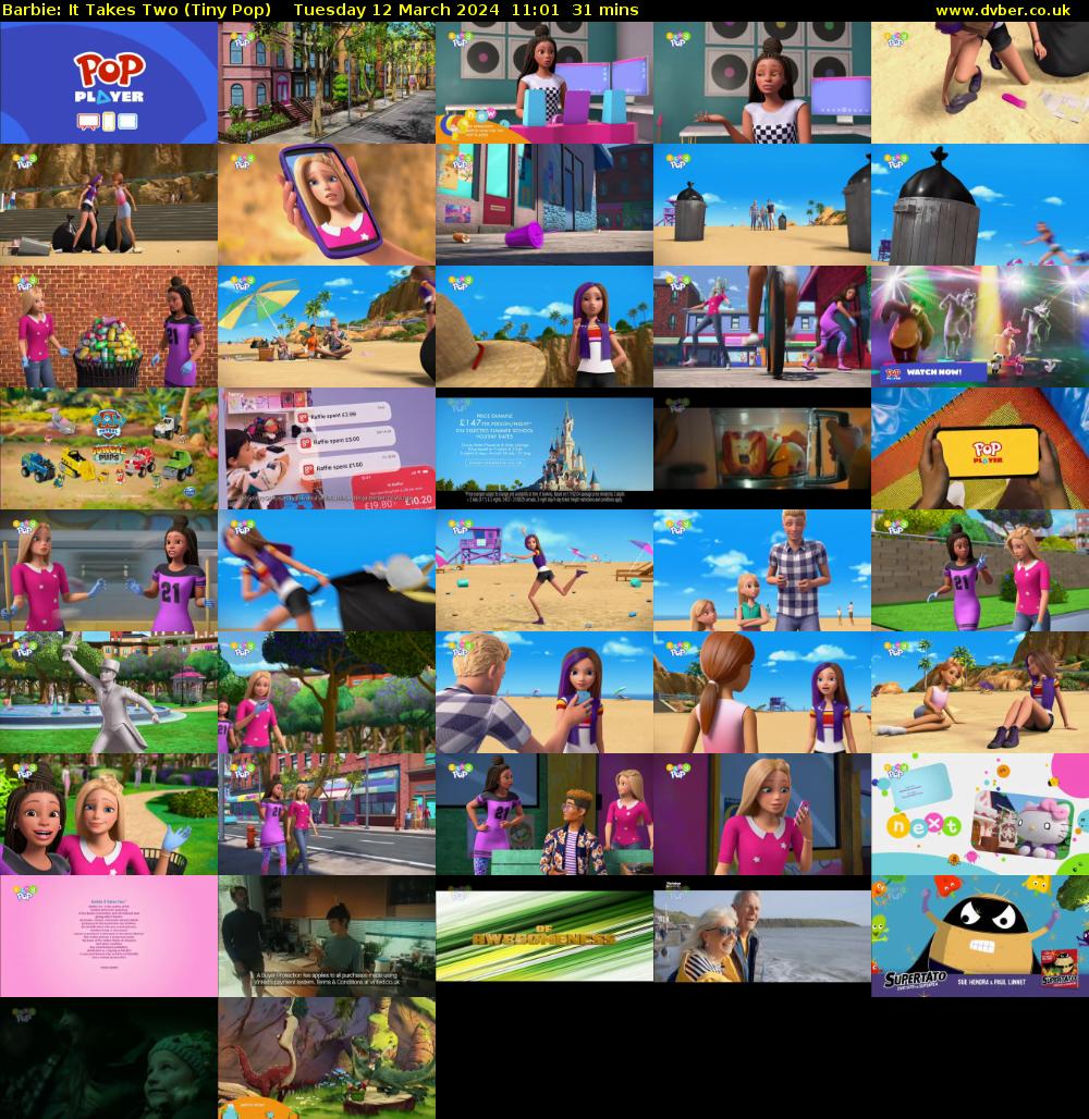 Barbie: It Takes Two (Tiny Pop) Tuesday 12 March 2024 11:01 - 11:32