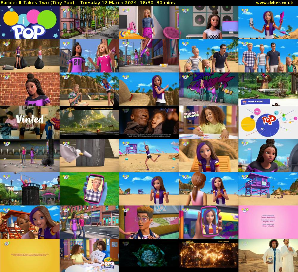 Barbie: It Takes Two (Tiny Pop) Tuesday 12 March 2024 18:30 - 19:00