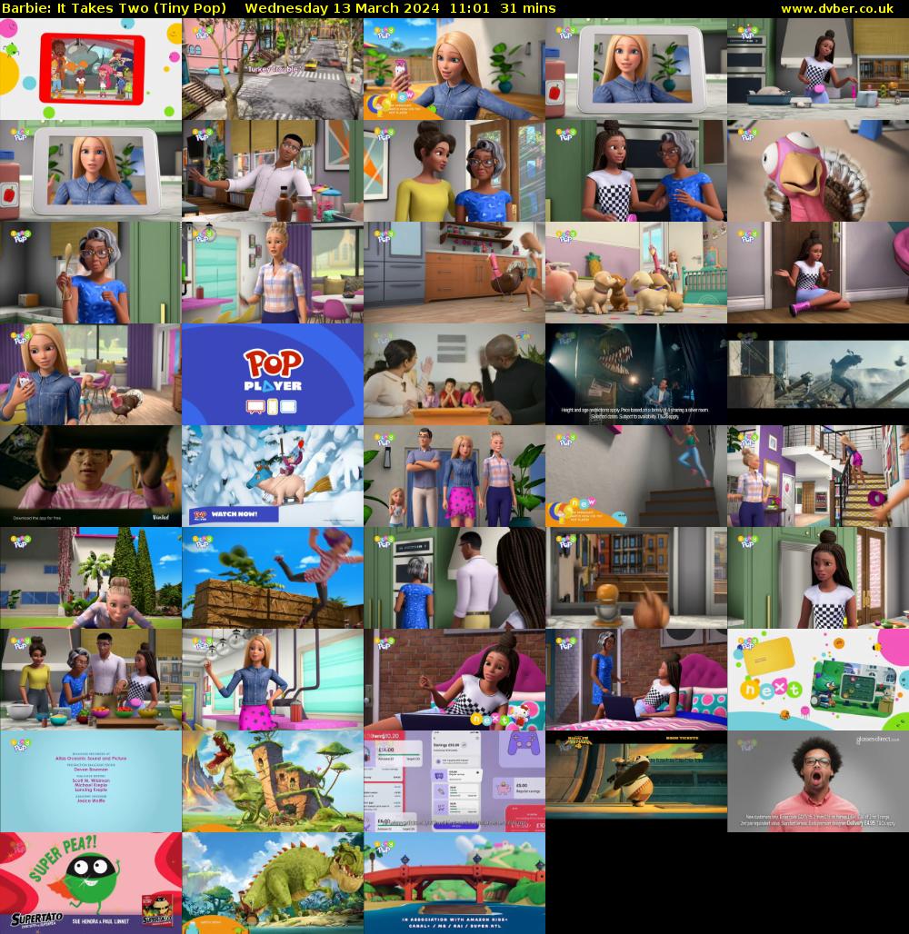 Barbie: It Takes Two (Tiny Pop) Wednesday 13 March 2024 11:01 - 11:32