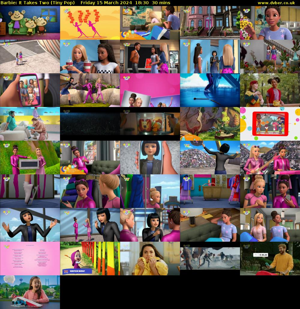 Barbie: It Takes Two (Tiny Pop) Friday 15 March 2024 18:30 - 19:00