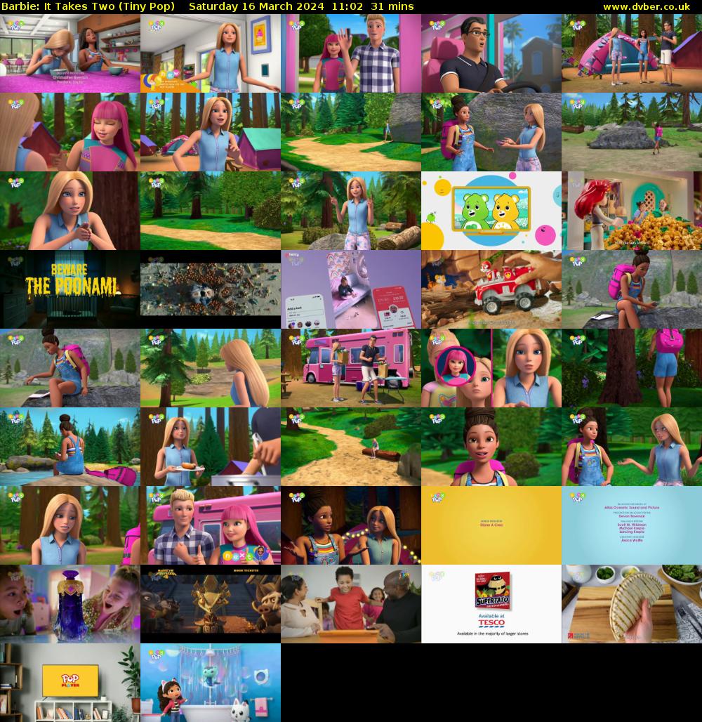 Barbie: It Takes Two (Tiny Pop) Saturday 16 March 2024 11:02 - 11:33