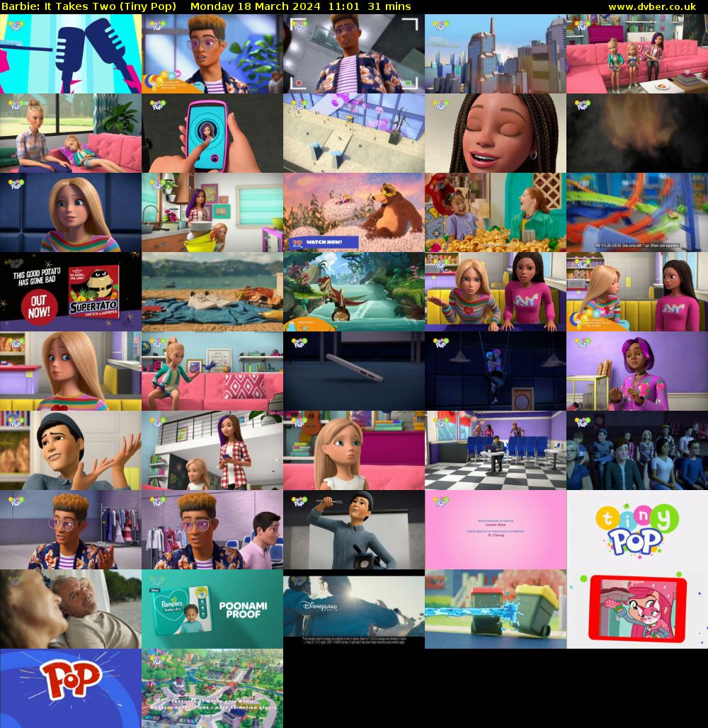Barbie: It Takes Two (Tiny Pop) Monday 18 March 2024 11:01 - 11:32
