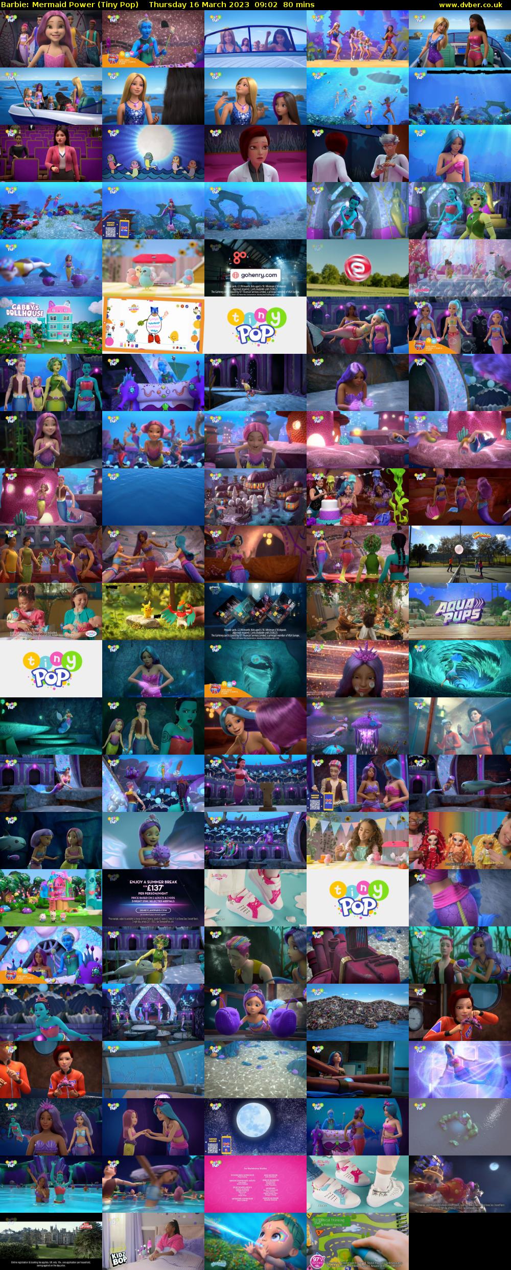 Barbie: Mermaid Power (Tiny Pop) Thursday 16 March 2023 09:02 - 10:22