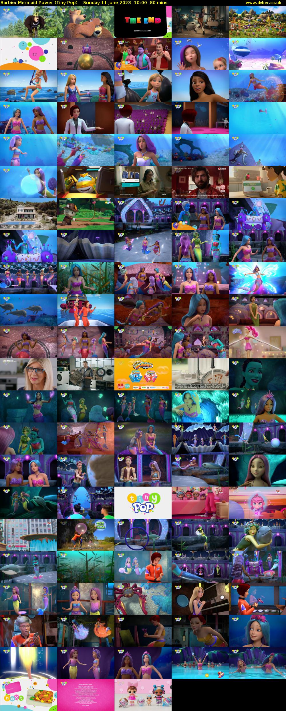 Barbie: Mermaid Power (Tiny Pop) Sunday 11 June 2023 10:00 - 11:20