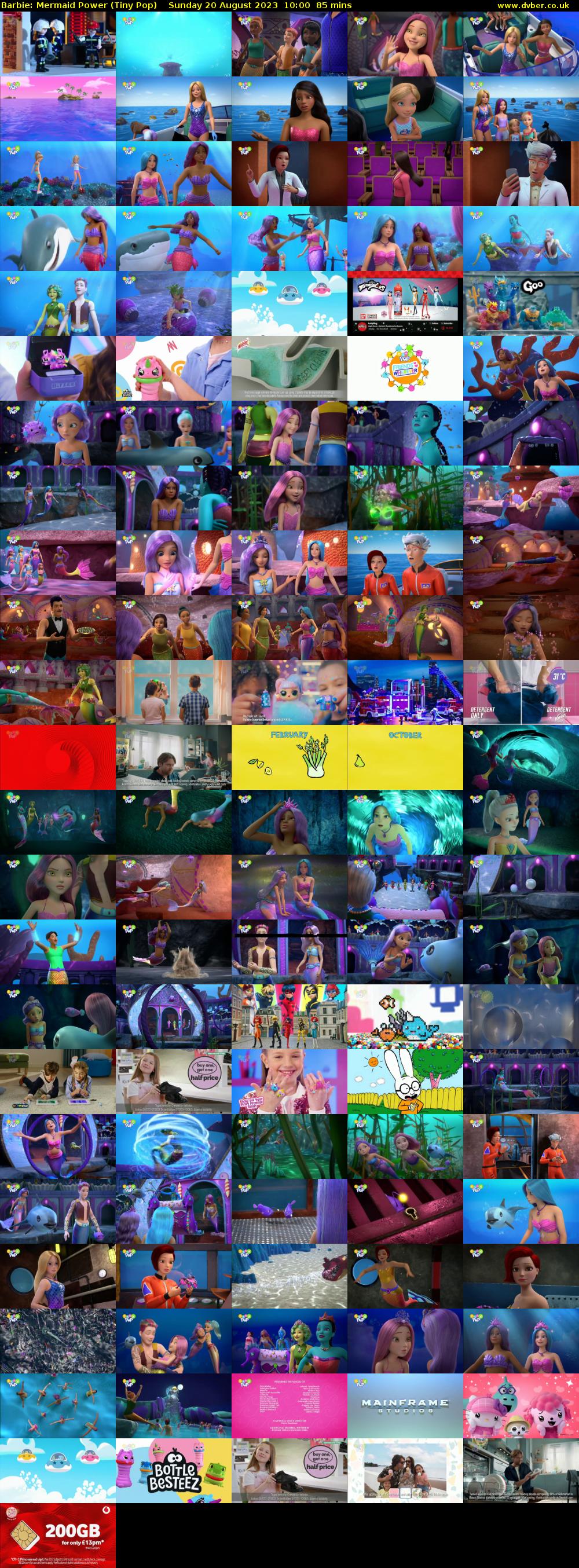Barbie: Mermaid Power (Tiny Pop) Sunday 20 August 2023 10:00 - 11:25