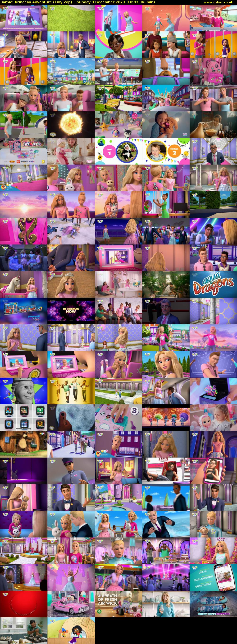 Barbie: Princess Adventure (Tiny Pop) Sunday 3 December 2023 18:02 - 19:28