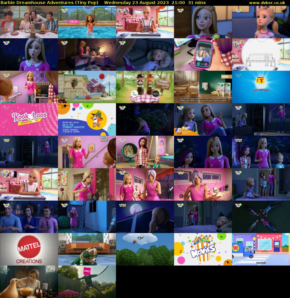 Barbie Dreamhouse Adventures (Tiny Pop) Wednesday 23 August 2023 21:00 - 21:31