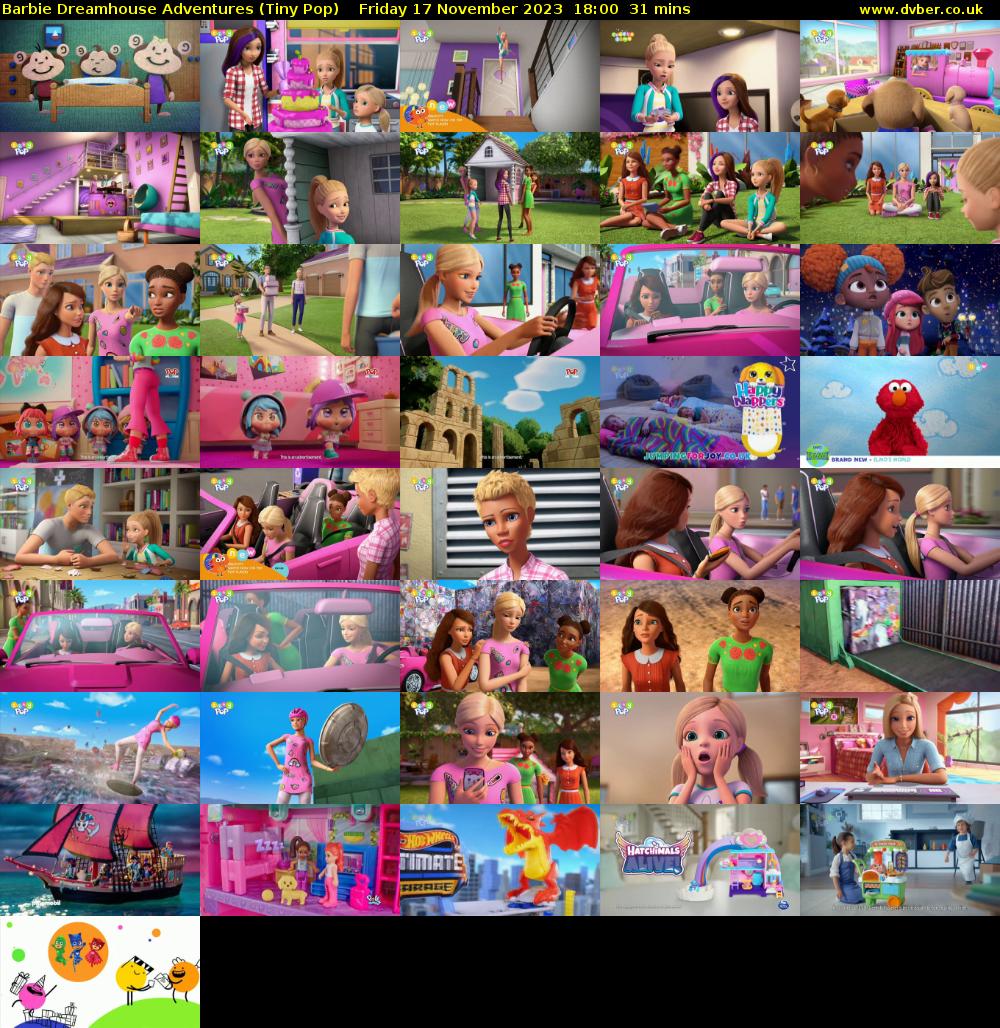 Barbie Dreamhouse Adventures (Tiny Pop) Friday 17 November 2023 18:00 - 18:31
