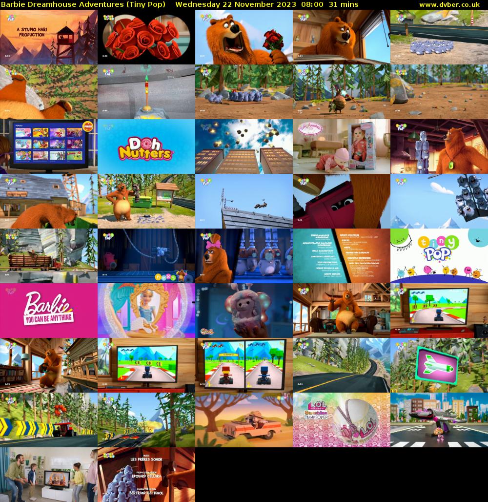 Barbie Dreamhouse Adventures (Tiny Pop) Wednesday 22 November 2023 08:00 - 08:31