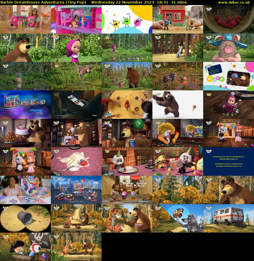 Barbie Dreamhouse Adventures (Tiny Pop) Wednesday 22 November 2023 18:31 - 19:02
