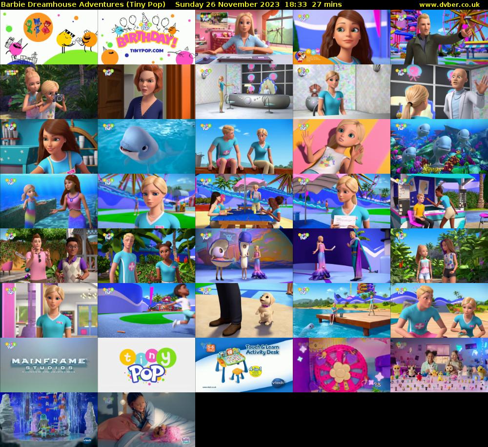 Barbie Dreamhouse Adventures (Tiny Pop) Sunday 26 November 2023 18:33 - 19:00