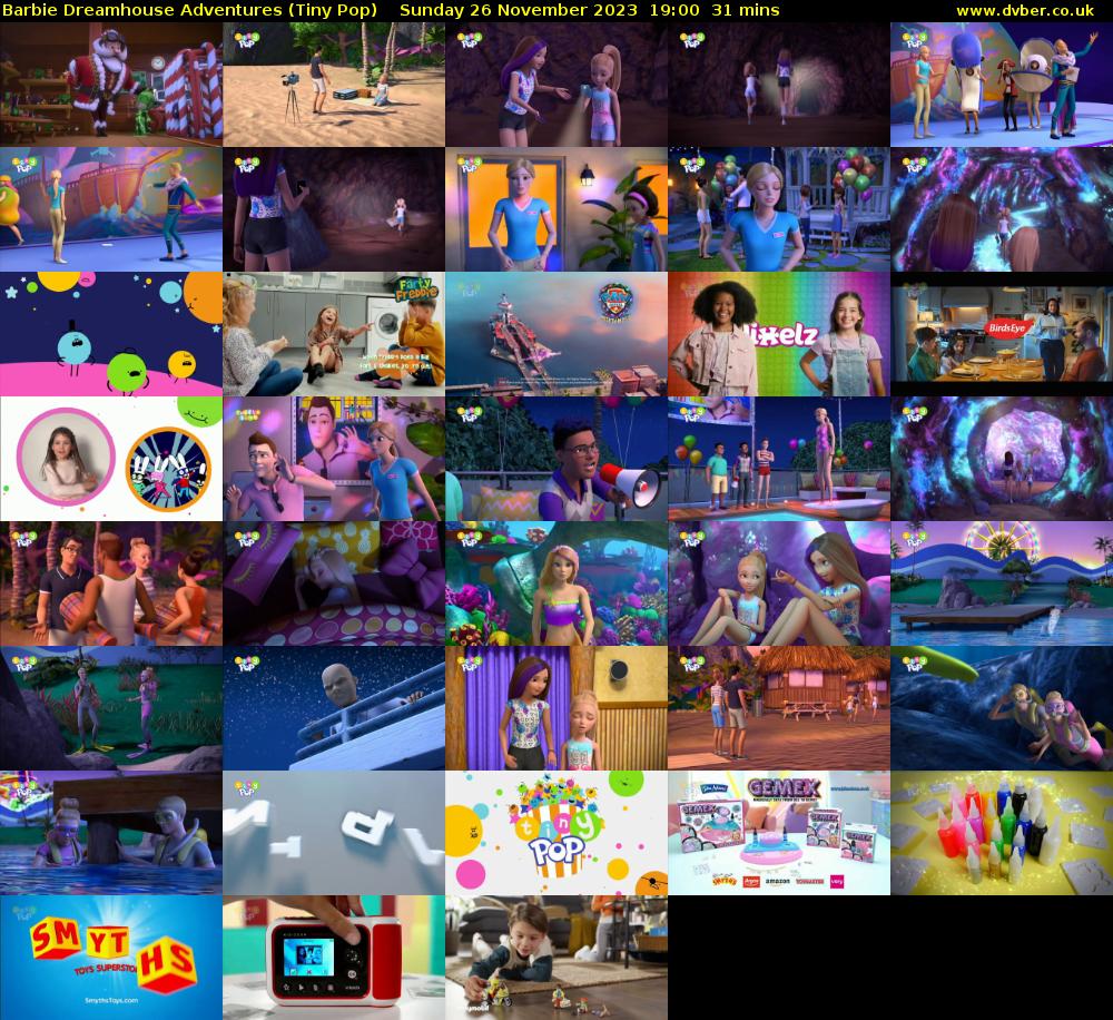 Barbie Dreamhouse Adventures (Tiny Pop) Sunday 26 November 2023 19:00 - 19:31