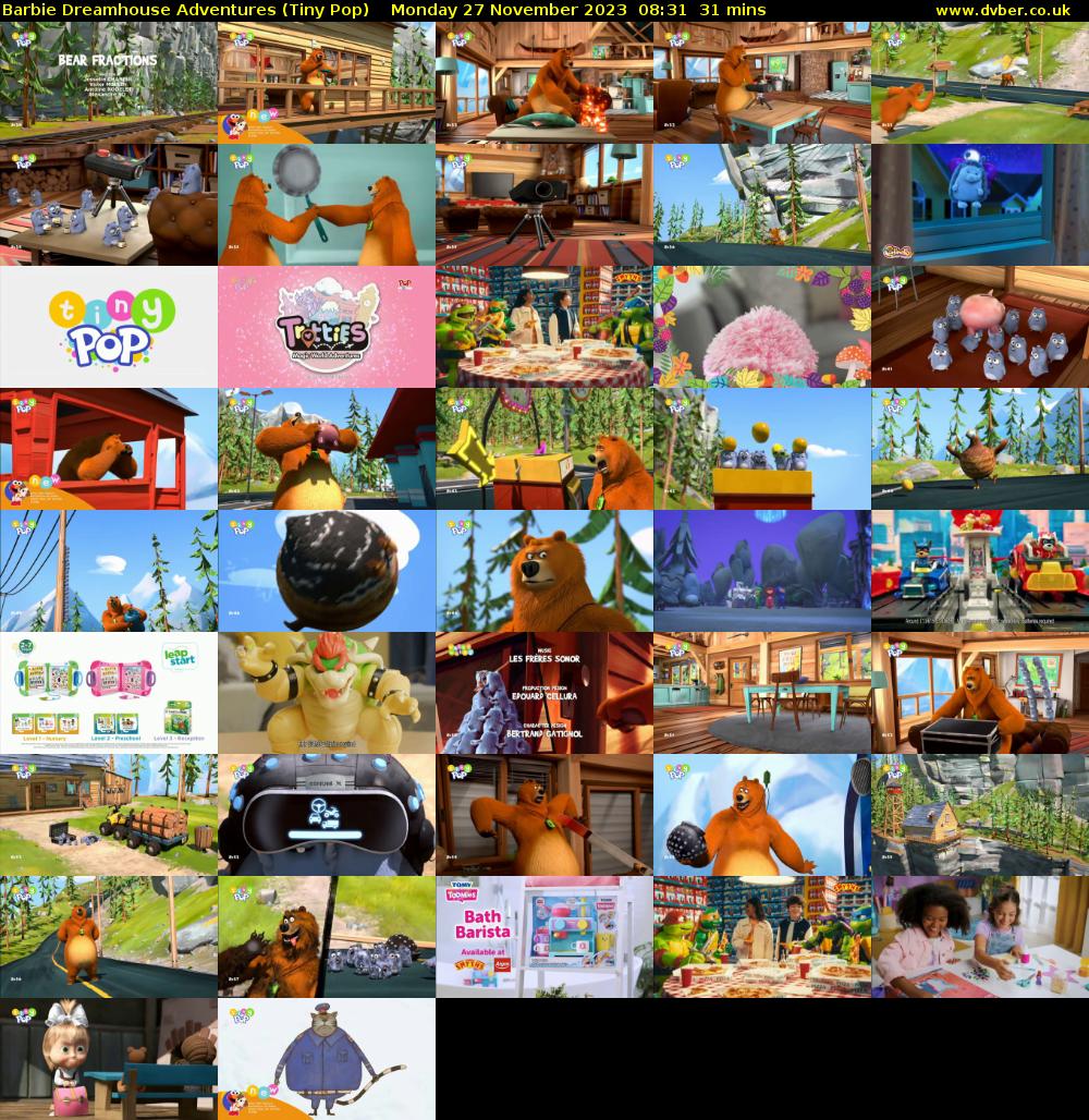 Barbie Dreamhouse Adventures (Tiny Pop) Monday 27 November 2023 08:31 - 09:02
