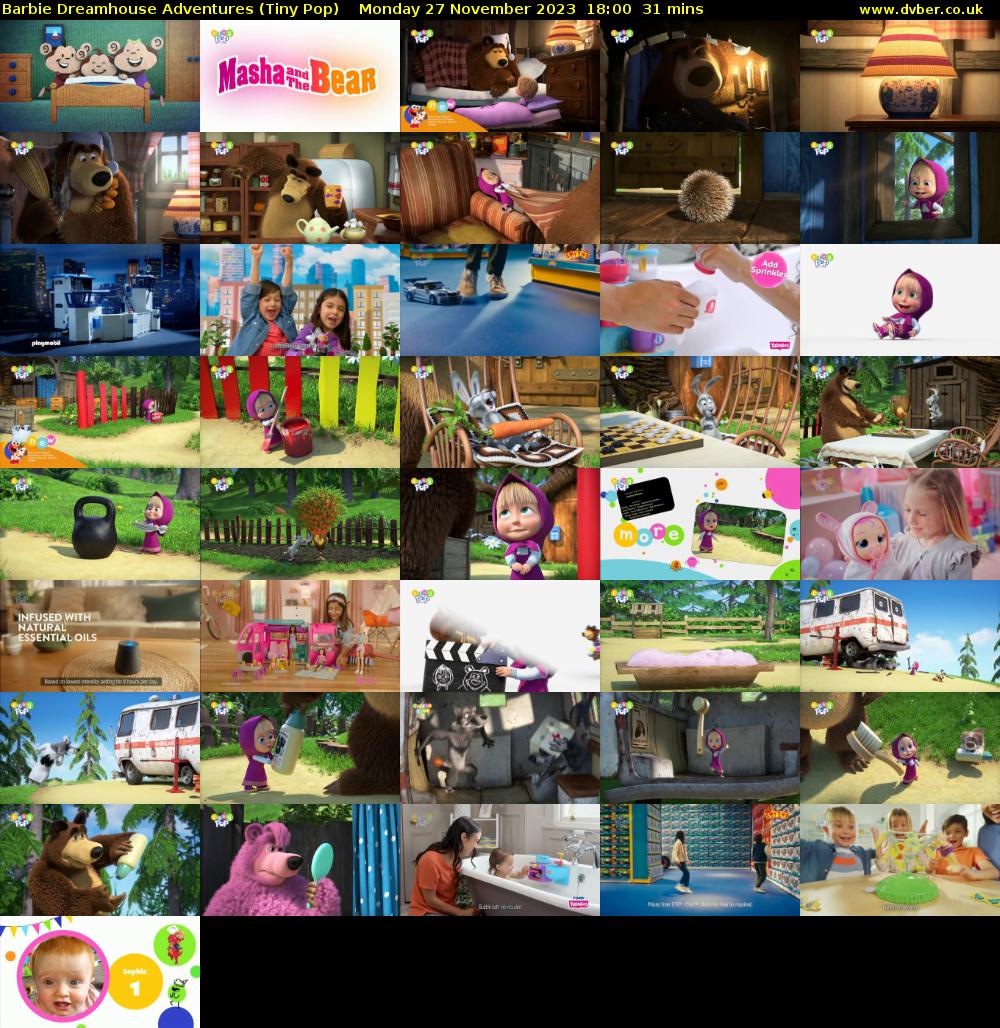 Barbie Dreamhouse Adventures (Tiny Pop) Monday 27 November 2023 18:00 - 18:31