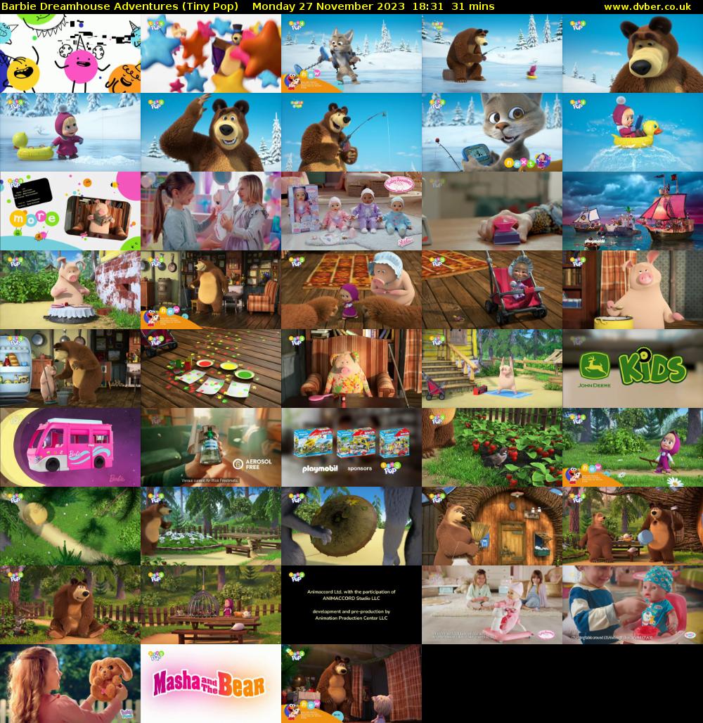 Barbie Dreamhouse Adventures (Tiny Pop) Monday 27 November 2023 18:31 - 19:02