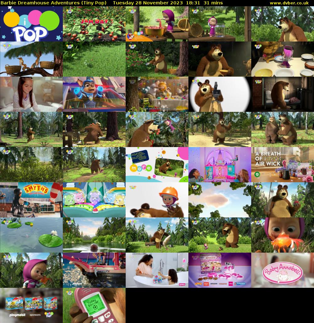 Barbie Dreamhouse Adventures (Tiny Pop) Tuesday 28 November 2023 18:31 - 19:02