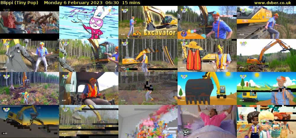 Blippi (Tiny Pop) Monday 6 February 2023 06:30 - 06:45