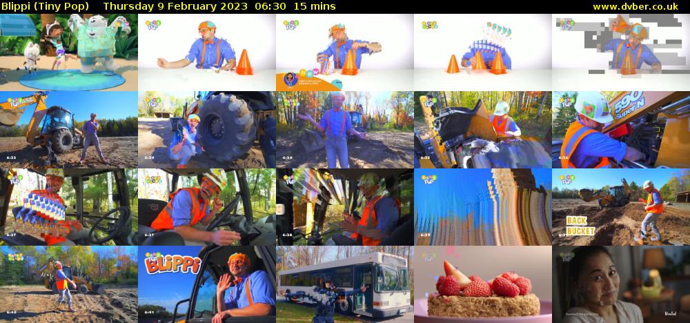 Blippi (Tiny Pop) Thursday 9 February 2023 06:30 - 06:45