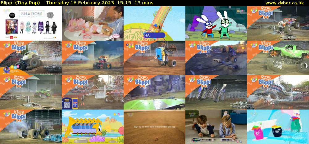 Blippi (Tiny Pop) Thursday 16 February 2023 15:15 - 15:30