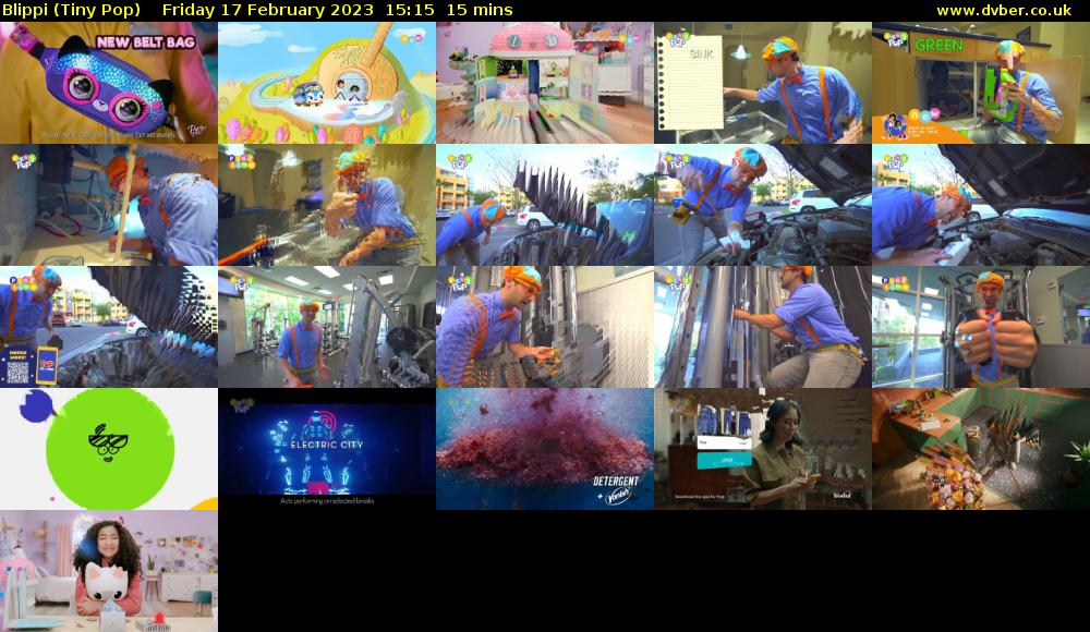 Blippi (Tiny Pop) Friday 17 February 2023 15:15 - 15:30