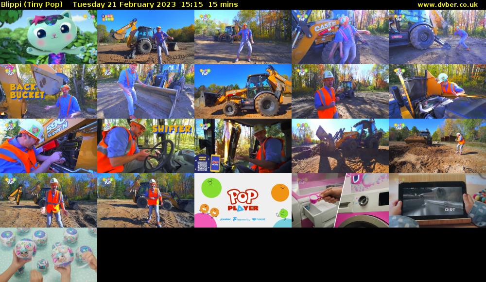 Blippi (Tiny Pop) Tuesday 21 February 2023 15:15 - 15:30
