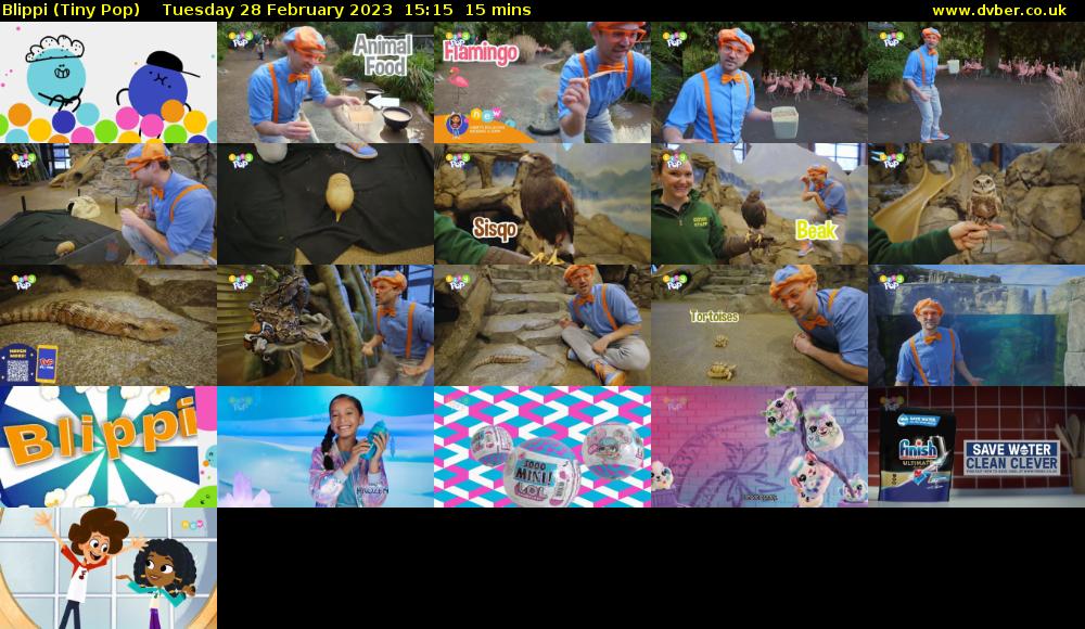 Blippi (Tiny Pop) Tuesday 28 February 2023 15:15 - 15:30