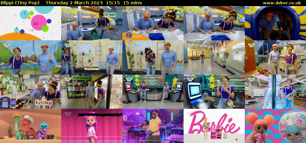 Blippi (Tiny Pop) Thursday 2 March 2023 15:15 - 15:30