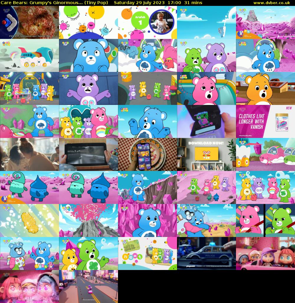 Care Bears: Grumpy's Ginormous... (Tiny Pop) Saturday 29 July 2023 17:00 - 17:31