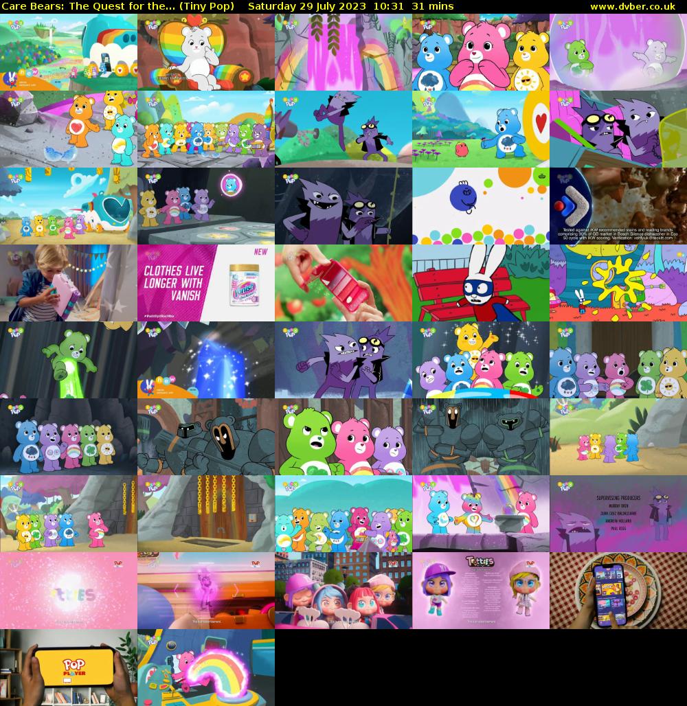 Care Bears: The Quest for the... (Tiny Pop) Saturday 29 July 2023 10:31 - 11:02
