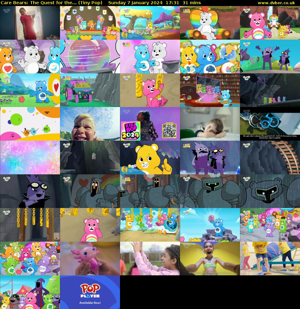Care Bears: The Quest for the... (Tiny Pop) Sunday 7 January 2024 17:31 - 18:02