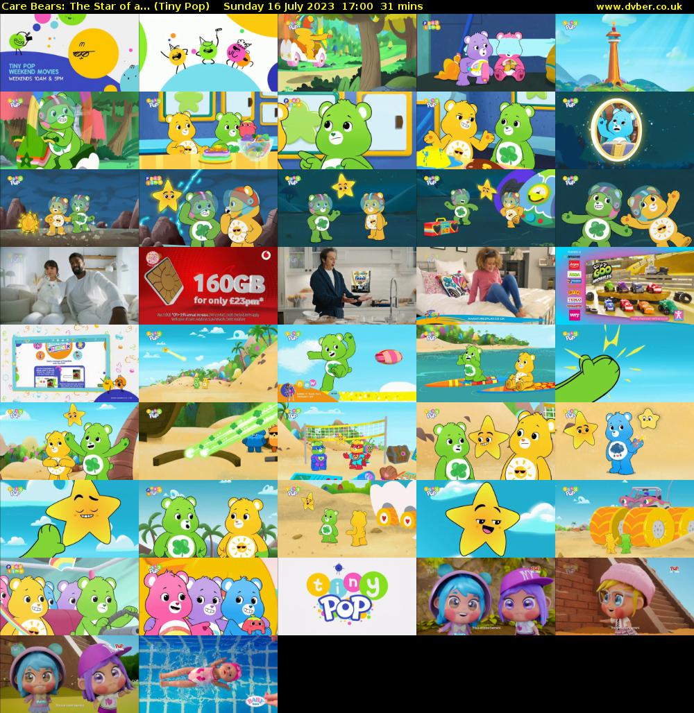 Care Bears: The Star of a... (Tiny Pop) Sunday 16 July 2023 17:00 - 17:31