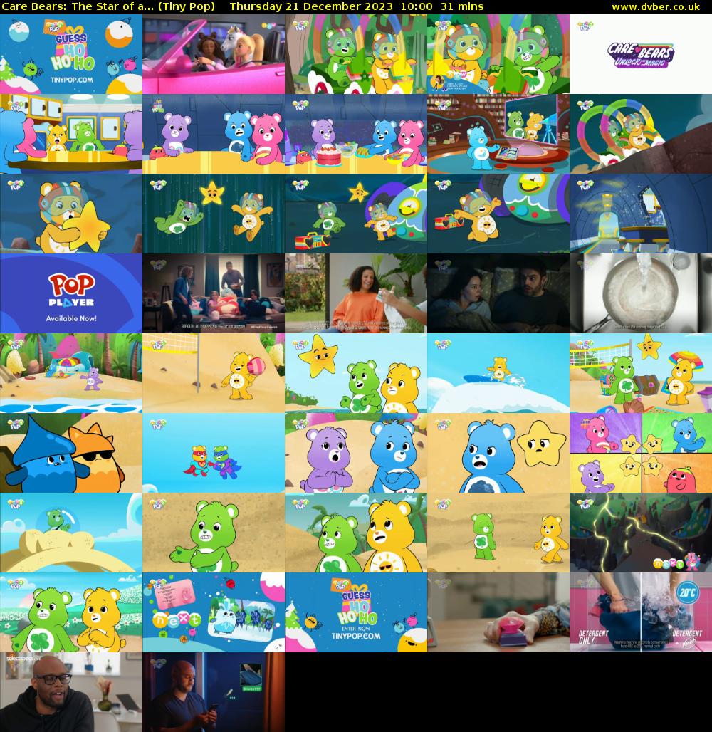 Care Bears: The Star of a... (Tiny Pop) Thursday 21 December 2023 10:00 - 10:31