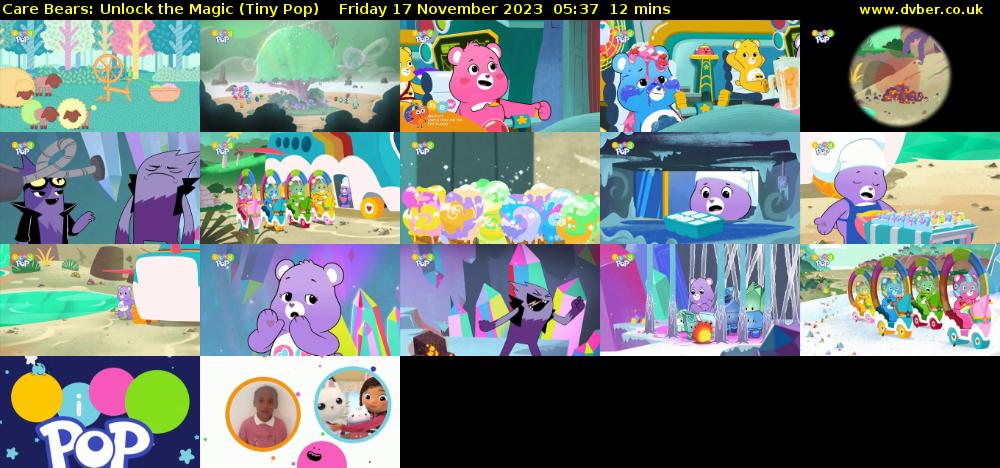 Care Bears: Unlock the Magic (Tiny Pop) Friday 17 November 2023 05:37 - 05:49