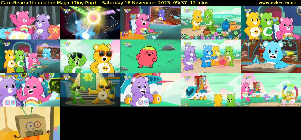 Care Bears: Unlock the Magic (Tiny Pop) Saturday 18 November 2023 05:37 - 05:49