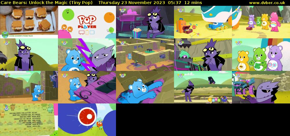 Care Bears: Unlock the Magic (Tiny Pop) Thursday 23 November 2023 05:37 - 05:49