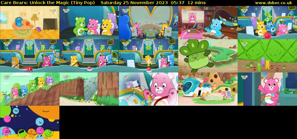 Care Bears: Unlock the Magic (Tiny Pop) Saturday 25 November 2023 05:37 - 05:49