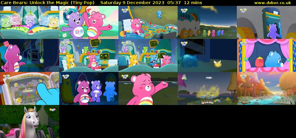Care Bears: Unlock the Magic (Tiny Pop) Saturday 9 December 2023 05:37 - 05:49