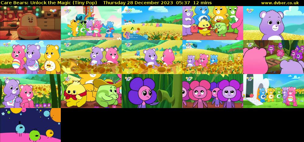 Care Bears: Unlock the Magic (Tiny Pop) Thursday 28 December 2023 05:37 - 05:49