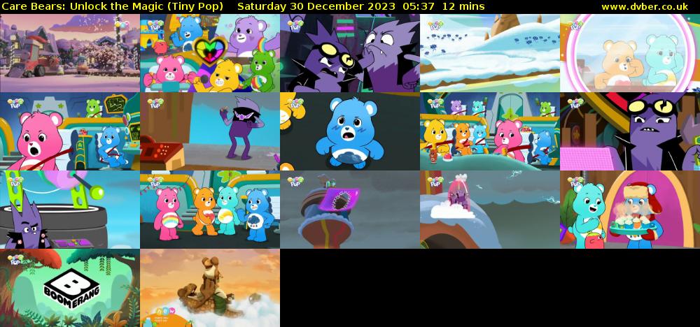 Care Bears: Unlock the Magic (Tiny Pop) Saturday 30 December 2023 05:37 - 05:49