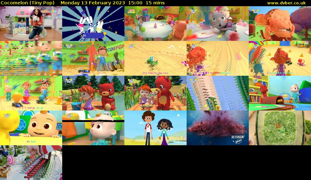 CoComelon (Tiny Pop) Monday 13 February 2023 15:00 - 15:15