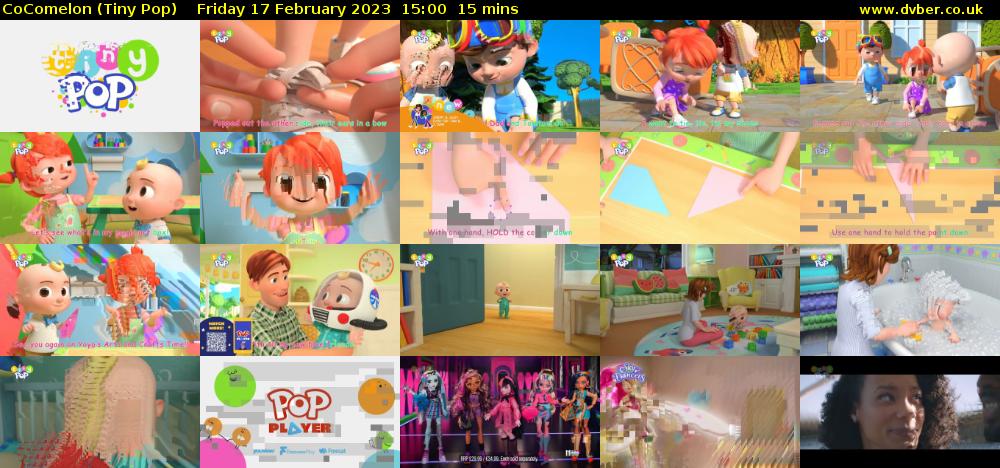 CoComelon (Tiny Pop) Friday 17 February 2023 15:00 - 15:15