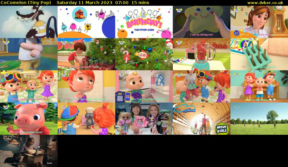 CoComelon (Tiny Pop) Saturday 11 March 2023 07:00 - 07:15